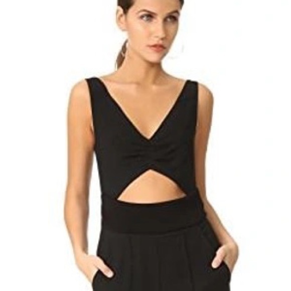 A.L.C Aurora Black Cutout Cropped Wide Leg Jumpsuit - 8 - Picture 2 of 11